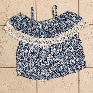 TAKARA GIRLS Off-the-Shoulder Blouse (Size L)